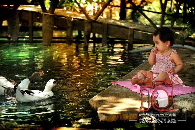 عکاسی نوزاد در فضای باز