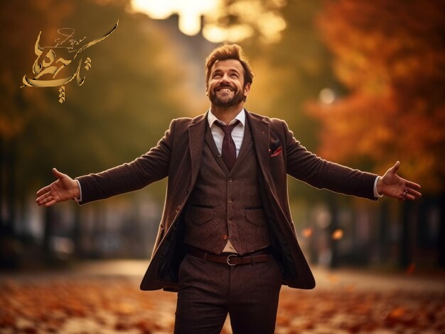 ژست مردانه پاییزی