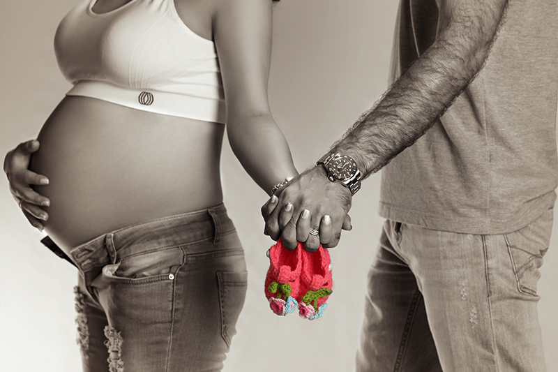 ژست عکس بارداری با همسر