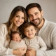 عکس خانوادگی با نوزاد و کودک