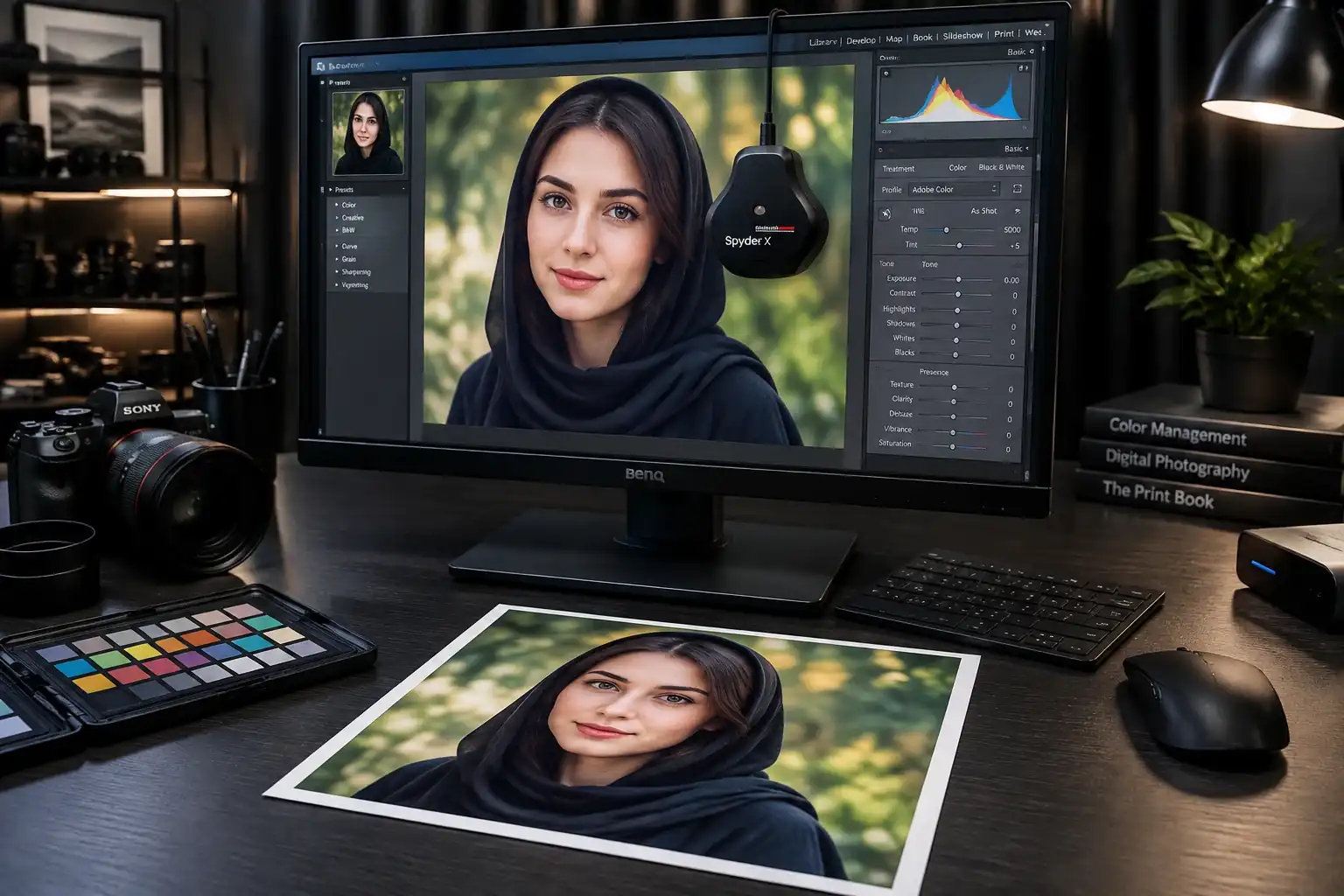 نمای کارگاه لابراتوار چاپ تخصصی عکس، تابلوهای کنواس و قابهای دکوراتیو استودیو تکچهرهها